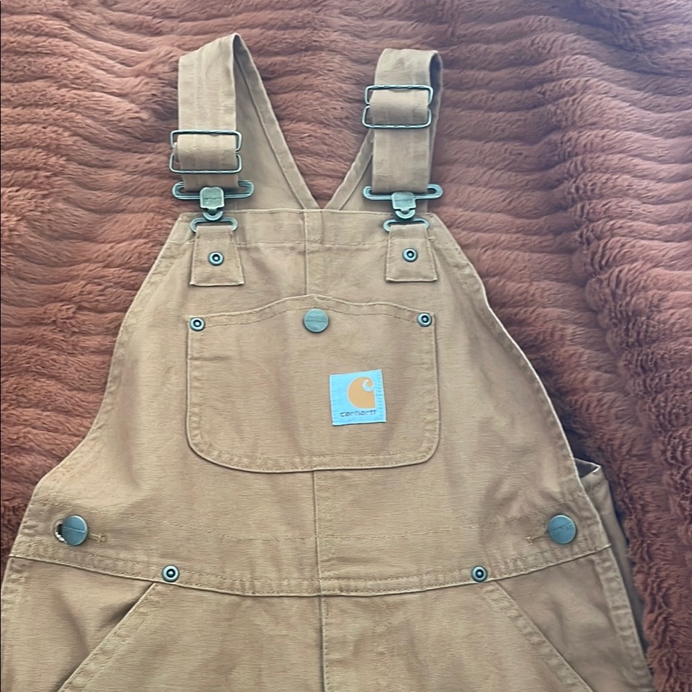 Carhartt Tan Overalls Classic Workwear Style
